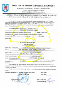 AHealth authorization for Radiodiagnostic Laboratory - Angiography